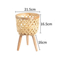 Bamboo Woven Plant Stand - SW90279-01 - plant stand