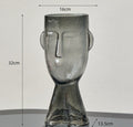 Vera Glass Vase - Gray-large - vase