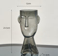 Vera Glass Vase - Gray-small - vase