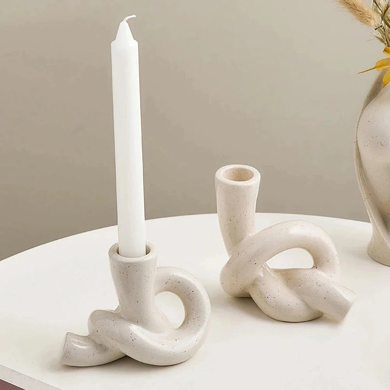 Handmade Ceramic Candlestick Holder - candle stick holder